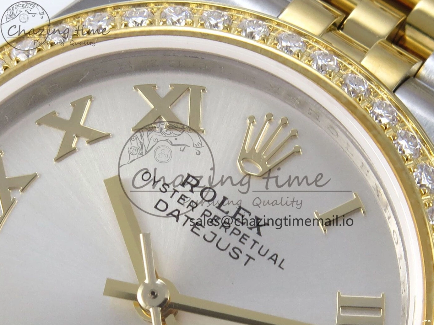 JARF DateJust Diamonds Steel Bracelet Silver 1:1 904L Jubilee Edition Roman Dial on 31 YG 278383RBR Best SS HZ2236 0521